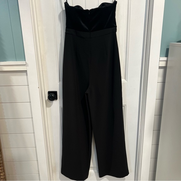 White House Black Market Elegant Black Strapless Jumpsuit. Size 4. - Picture 5 of 14